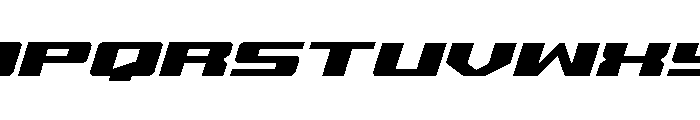 Buckin' Bronc Spaced SuperItal Font UPPERCASE