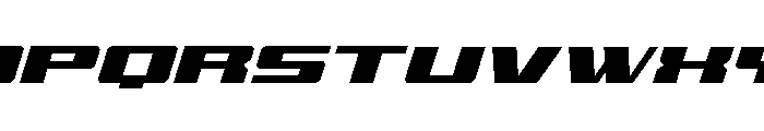 Buckin' Bronc Spaced SuperItal Font LOWERCASE