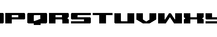 Buckin' Bronc Spaced Font UPPERCASE