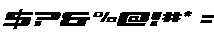 Buckin' Bronc Super-Italic Font OTHER CHARS