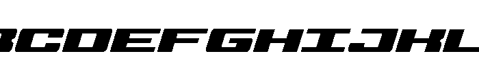 Buckin' Bronc Super-Italic Font UPPERCASE