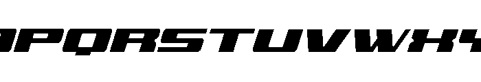 Buckin' Bronc Super-Italic Font LOWERCASE
