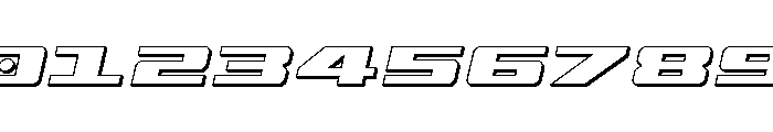 Buckin' Bronc Title 3D Italic Font OTHER CHARS