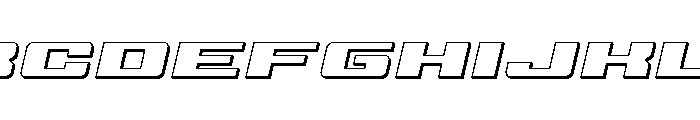 Buckin' Bronc Title 3D Italic FONT