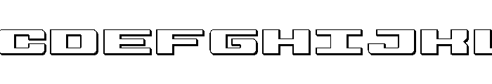 Buckin' Bronc Title 3D Font UPPERCASE