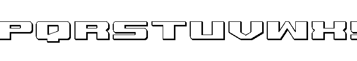 Buckin' Bronc Title 3D Font UPPERCASE