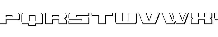 Buckin' Bronc Title 3D Font LOWERCASE