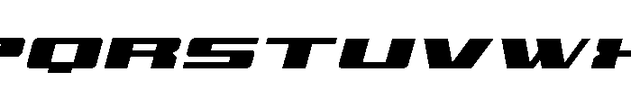 Buckin' Bronc Title ExpandItal Font LOWERCASE