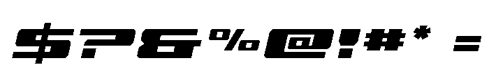 Buckin' Bronc Title Italic Font OTHER CHARS