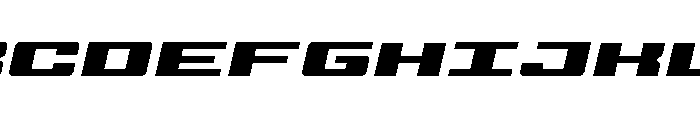 Buckin' Bronc Title Italic Font UPPERCASE