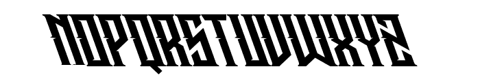 Buckingham Oblique Font UPPERCASE