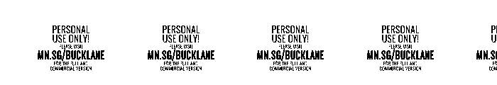 Bucklane Script PERSONAL USE Regular Font OTHER CHARS