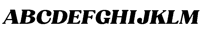 Bugaki-Oblique Font UPPERCASE