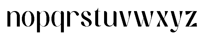 Bugate Font LOWERCASE