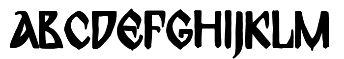 Bulgarian Bridge Font UPPERCASE