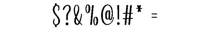 Bulkey Font OTHER CHARS