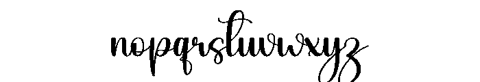 Bulkey Font LOWERCASE