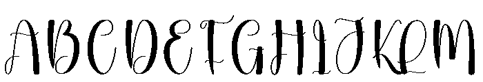 Bulky1 Font UPPERCASE