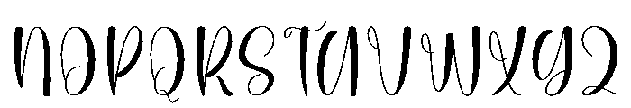 Bulky1 Font UPPERCASE