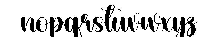 Bulky1 Font LOWERCASE