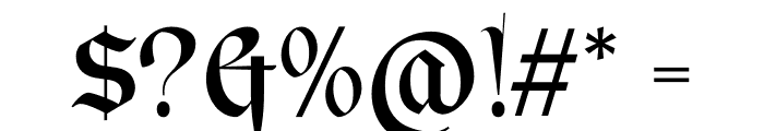 BulldachLettra Font OTHER CHARS