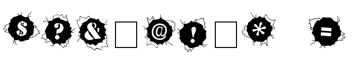 BulletHolz Font OTHER CHARS