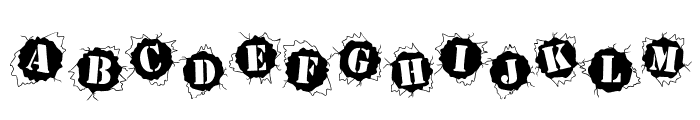 BulletHolz Font UPPERCASE