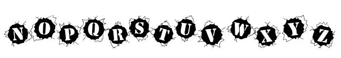 BulletHolz Font UPPERCASE