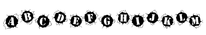 BulletHolz Font LOWERCASE