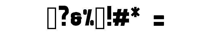 Buman Bold Font OTHER CHARS