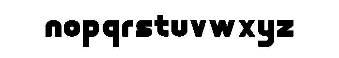 Buman Bold Font LOWERCASE