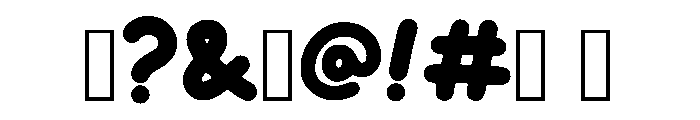 Bunda Gichi Regular Font OTHER CHARS