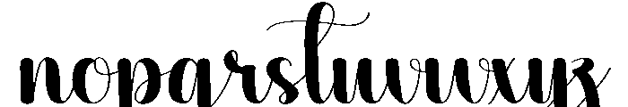 Bundle Font LOWERCASE