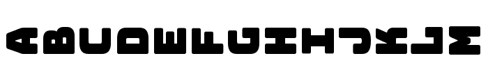 Bungee Layers Rotated Outline Regular Font LOWERCASE