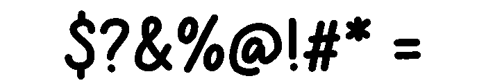 Bunny Cartoon Font OTHER CHARS