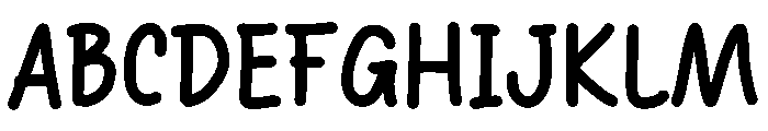 Bunny Cartoon Font UPPERCASE