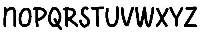 Bunny Cartoon Font UPPERCASE