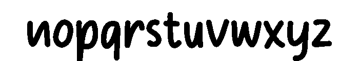 Bunny Cartoon Font LOWERCASE