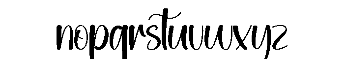 Bunny Easter Font LOWERCASE