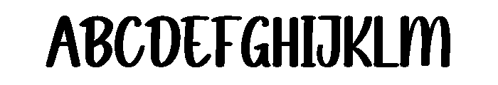Bunny House Font UPPERCASE