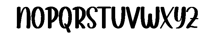 Bunny House Font UPPERCASE