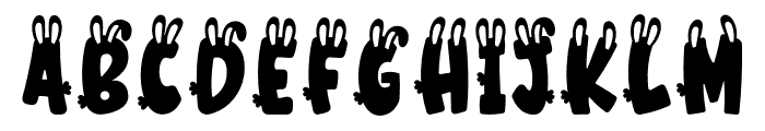 Bunny PERSONAL USE ONLY! Font UPPERCASE