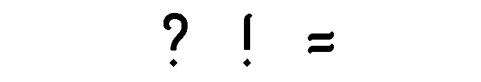 Bunodriqua Font OTHER CHARS