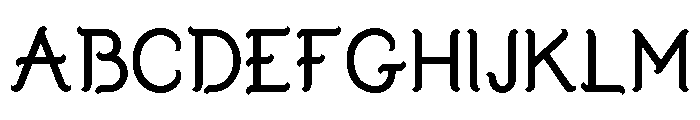 Bunodriqua Font UPPERCASE