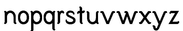 Bunodriqua Font LOWERCASE