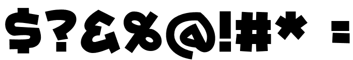 Bunta One KanaH Font OTHER CHARS