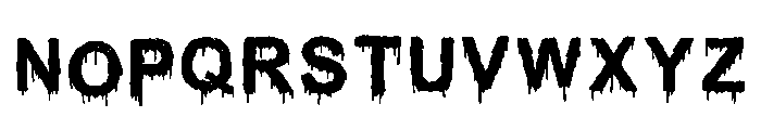 Buraks Slimey Regular Font UPPERCASE