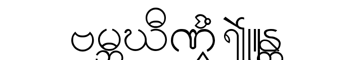 Burmese1-1 Font UPPERCASE