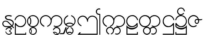 Burmese1-1 Font UPPERCASE