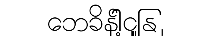 Burmese1-1 Font LOWERCASE